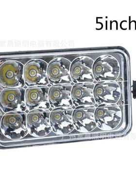45W LED工作灯越野灯 卡车雾灯6×4越野前照灯 5寸方形LED驾驶灯
