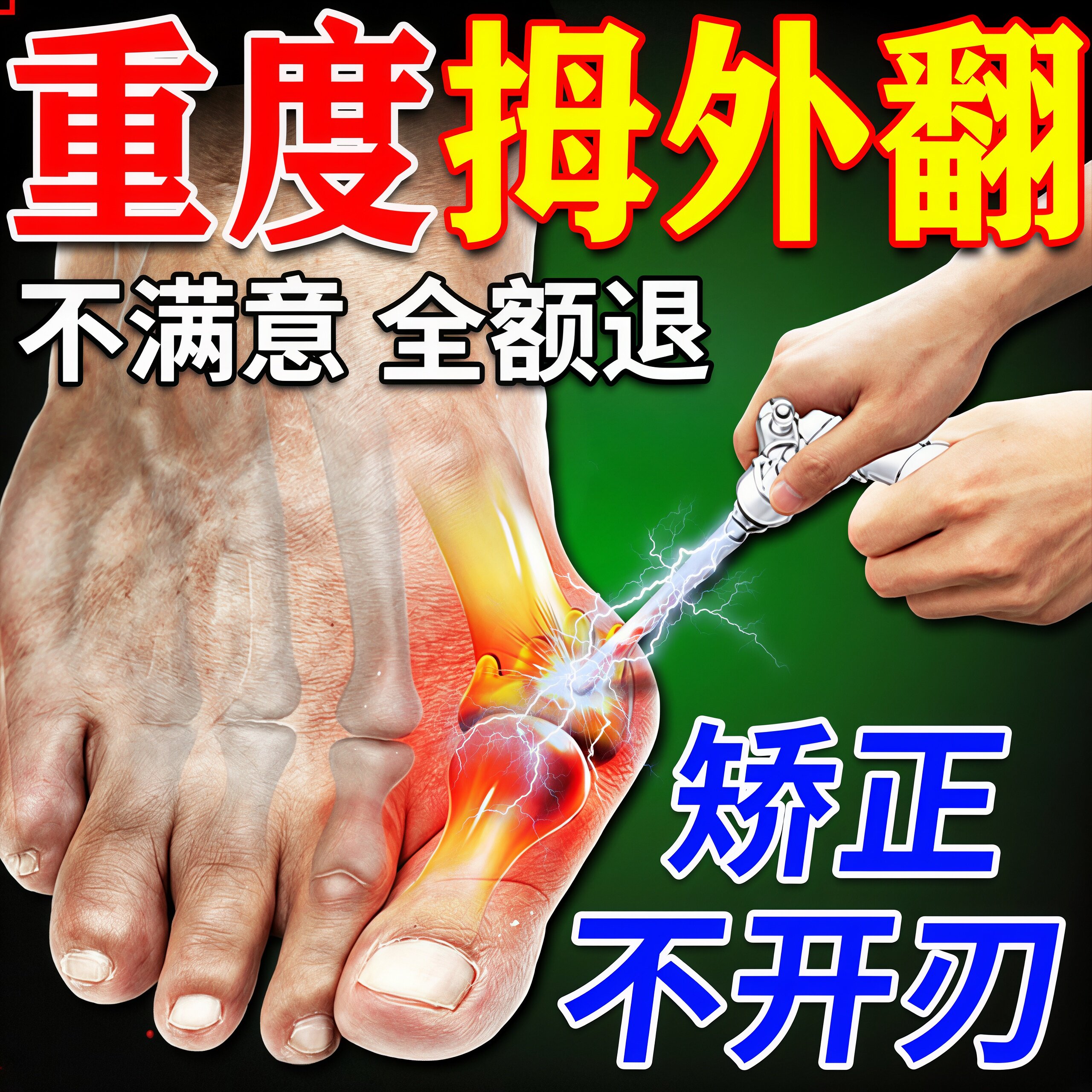 拇指外翻膏药贴大拇指疼痛关节畸形拇囊炎脚趾痛大脚骨专用矫正贴