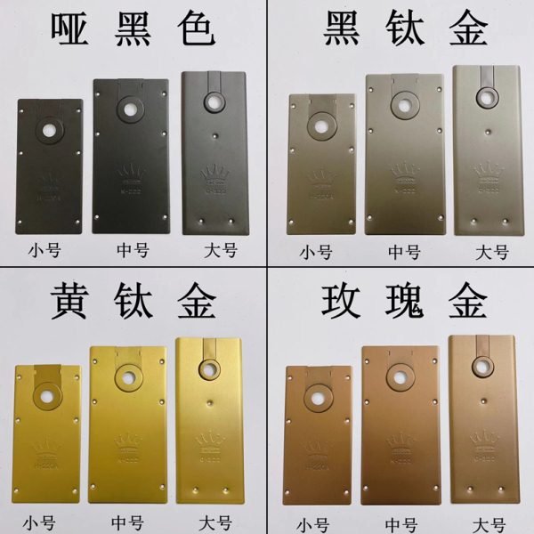 地弹簧玻璃门配件门夹头地弹簧面板盖板扣板地簧盖子上下门夹配件图片