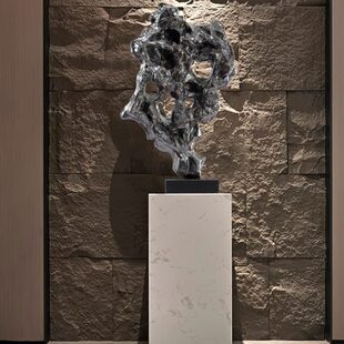 新中式太湖石落地摆件艺术品雕塑售楼处玄关酒店大堂样板房装饰品