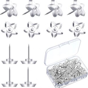 塑料彩色透明五角星图钉造型大头钉装订软木板墙钉按钉