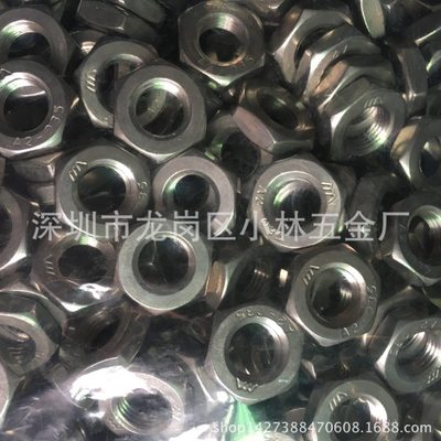 304不锈钢六角细牙薄螺母 六角薄螺母 DIN439 M10*1.0牙*5 薄螺母