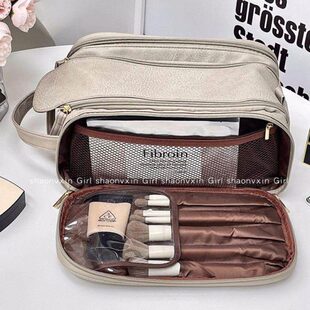 洗漱收纳包化妆包便携式女大容量旅行洗漱包化妆袋防水超火杂物包