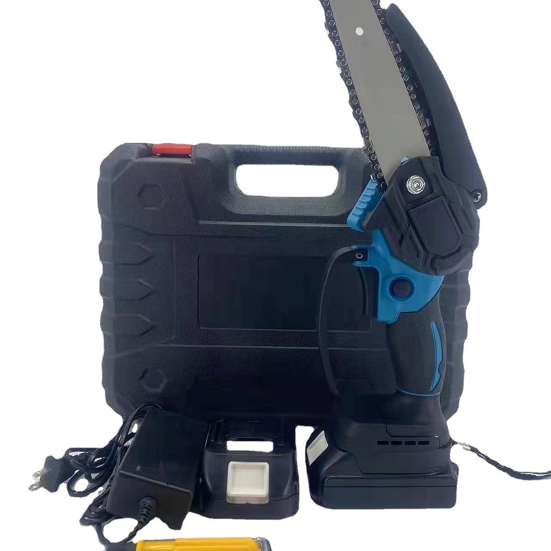 无刷锂电6寸迷你锯单手手持电链锯 充电式无绳迷你锯园林伐木电锯