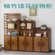 仿古博古架子茶室置物柜茶叶展示柜非实木隔断多宝阁客厅摆件架子