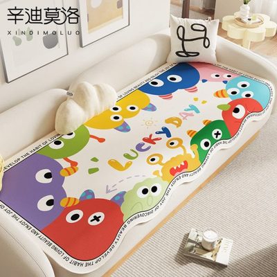 沙发垫2024新款固定防滑高级感四季通用专用坐垫简约盖布套罩垫子