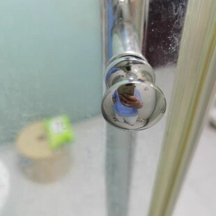 浴室玻璃门拉手淋浴房门把手配件不锈钢推拉门钢化单孔浴屏移门小