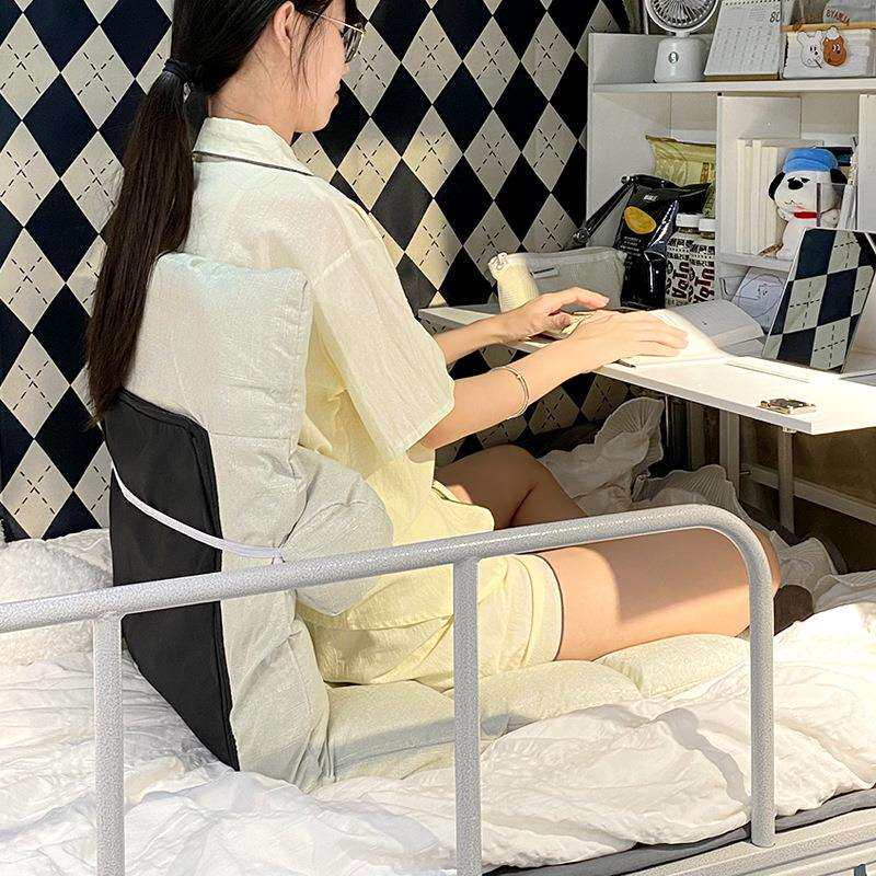 宿舍懒人沙发地毯座椅坐垫靠背椅飘窗神器学生床上折叠椅靠背秦之