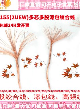 2UEW多股漆包线0.1mm*10-710股 铜线多芯2UEW李兹绞合线500g/卷售