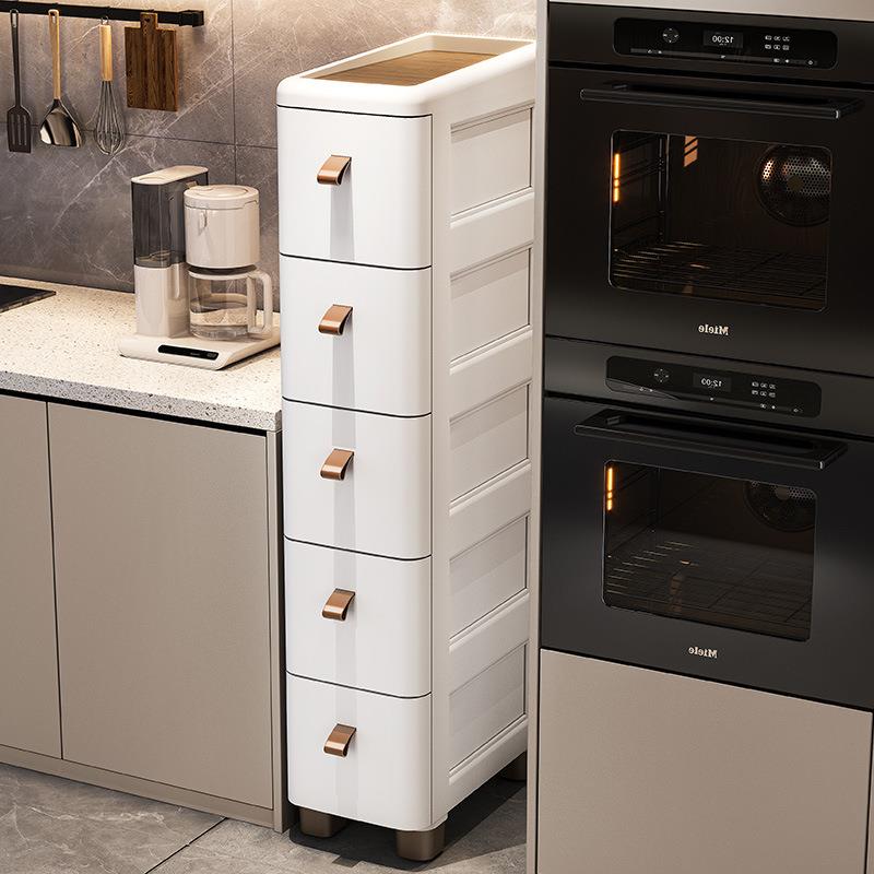 18/25/30cm缝隙窄边柜夹缝抽屉式收纳K柜厨房置物架可移动多层柜