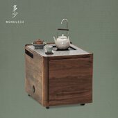 中式 多少 书僮茶台 实木小茶车几轻奢现代简约客厅禅意可移动茶桌