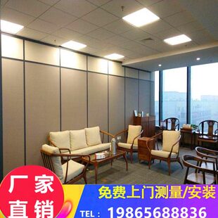 写字楼玻璃隔断墙办公室铝合金百叶成品透明隔断室内高隔断