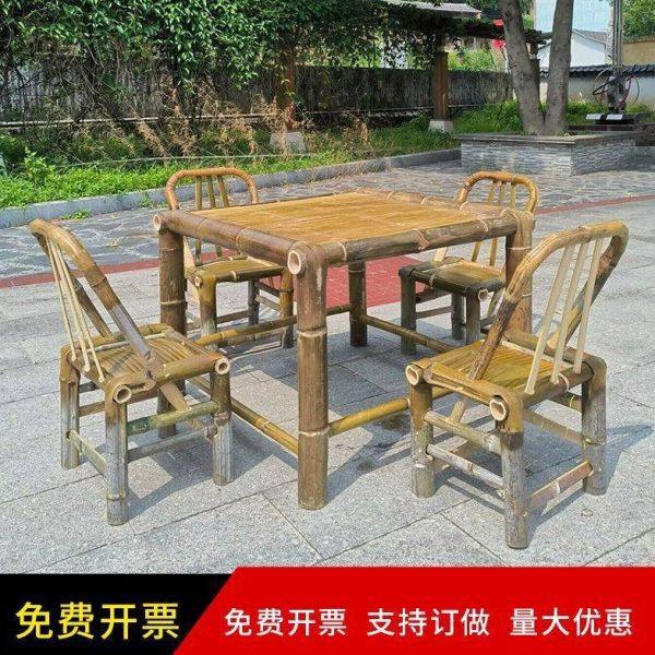 中国风老式桌子竹子桌椅全套户外围炉煮茶桌餐桌茶几办公火锅竹桌,商业/办公家具,商用竹制家具,淘宝优惠券,粉丝福利购,淘宝优惠卷