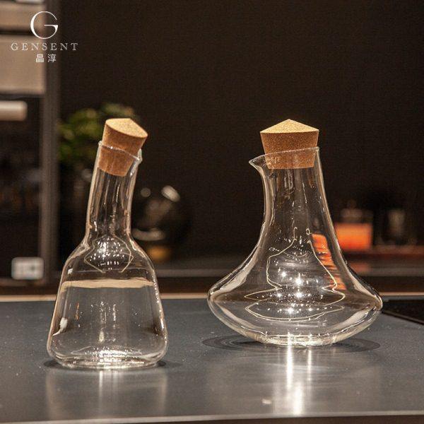 晶淳 现极简风带塞冷水壶 醒酒器玻璃酒壶家用 客厅餐桌摆件,家居饰品,花壶瓶,淘宝优惠券,粉丝福利购,淘宝优惠卷