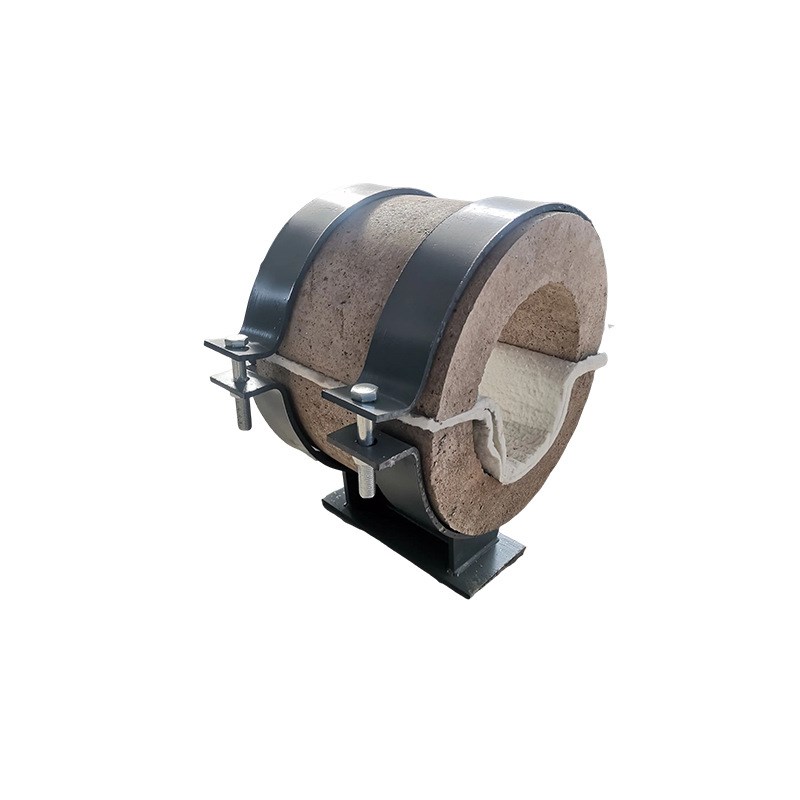 长输热网蛭石镁钢隔热管托导向滑动支架管夹式管托高温限位支座