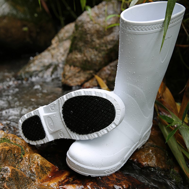 EVA轻便长筒雨靴防水防滑耐油洗衣房厨房工作鞋男女可穿水鞋S665