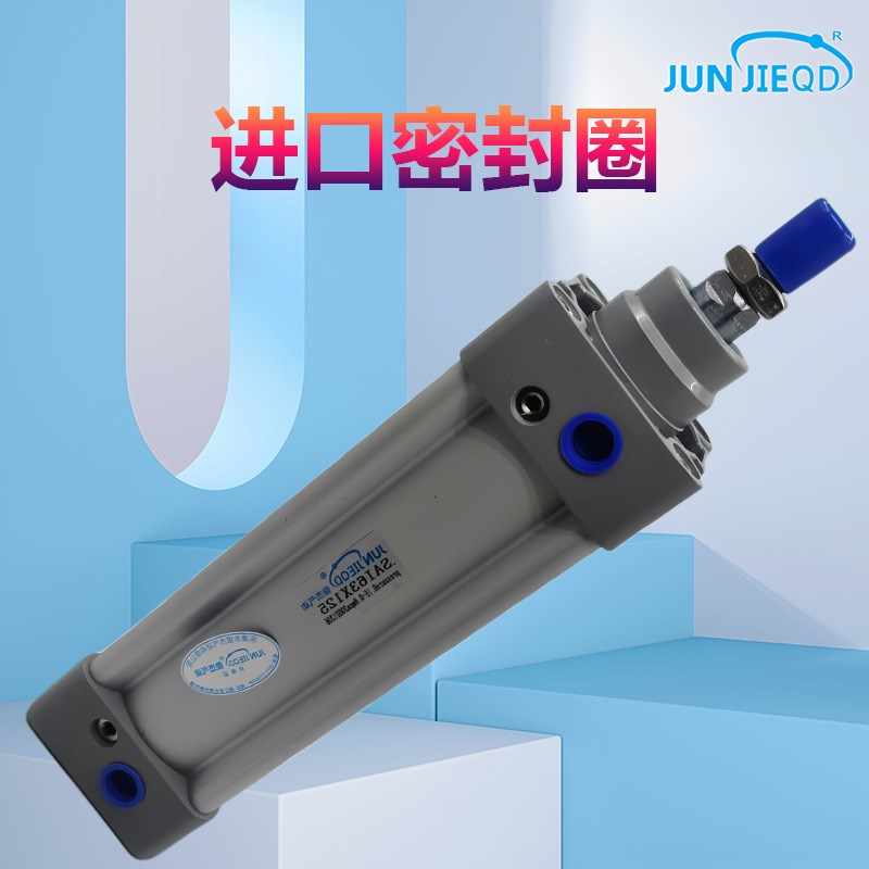 源头工厂SAI50/63/80/40亚德客型标准气缸方形气缸双作用气动气缸