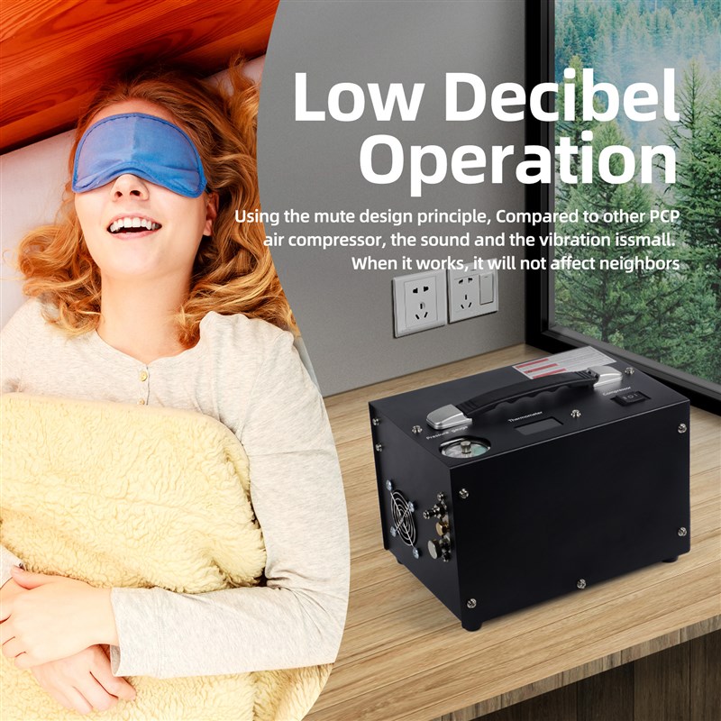 内置变压器自动停机打气机30MPA无油车载