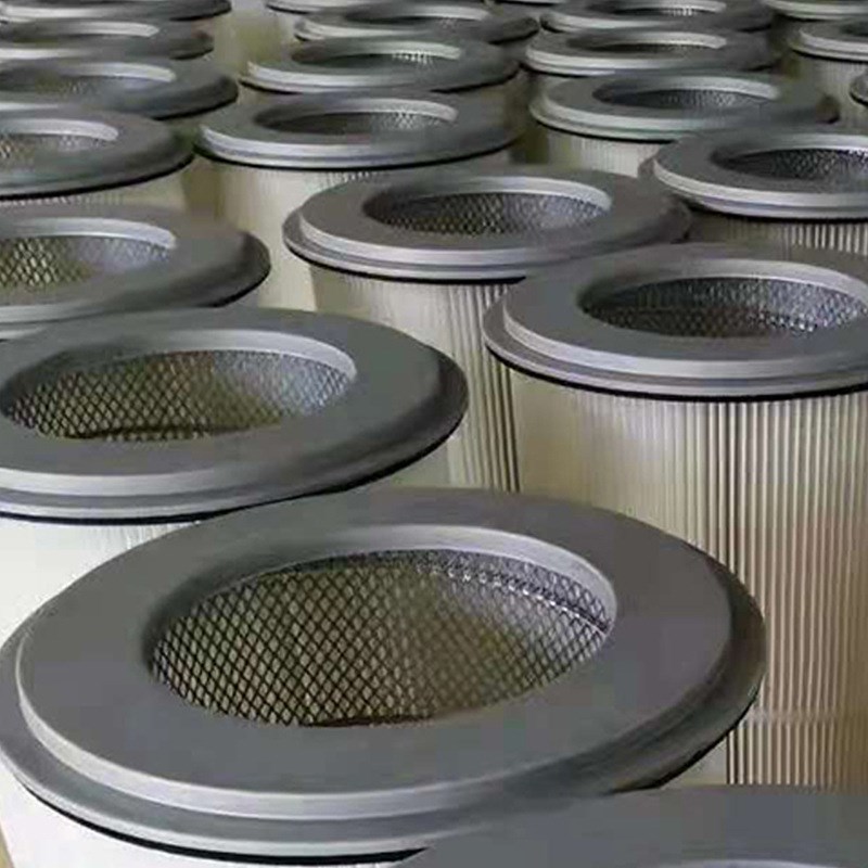 现货供应除尘滤筒六耳卡盘滤筒钻机滤筒注胶滤筒防阻燃滤筒