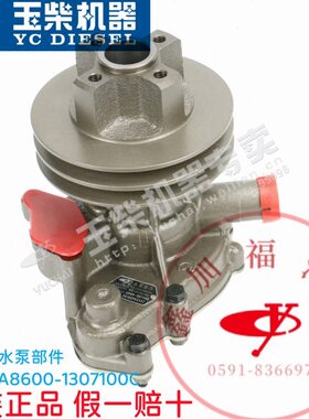 玉柴YC4B/4A水泵部件A8600-1307100水泵总成船电工程机冷却水泵