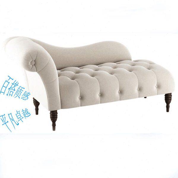 简约现代阳台客厅卧室美人塌布艺贵妃躺椅单人懒人休闲沙发小户型