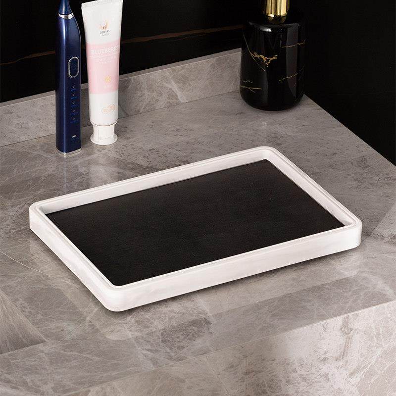 家用简约吸水硅藻泥托盘洗手台面洗漱用品收纳防水漱口杯架置物架,家庭/个人清洁工具,杯架,淘宝优惠券,粉丝福利购,淘宝优惠卷