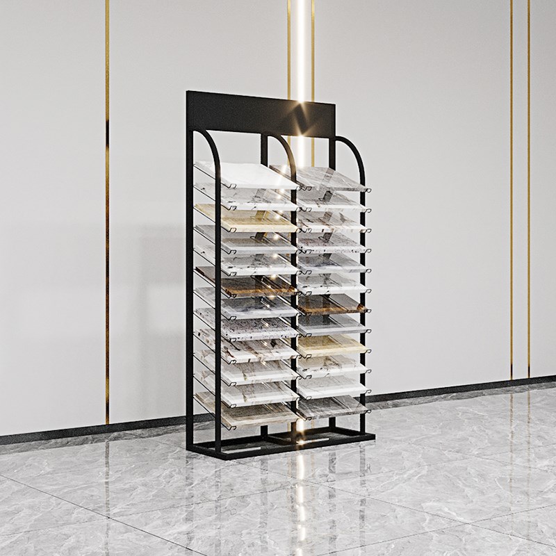 #瓷砖样品展示架立式橱柜门板展示柜色板卡架子铝扣板架30060