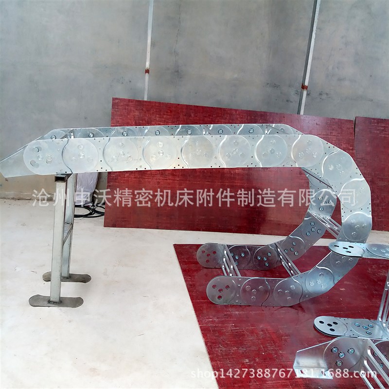 定制坦克链 机床全封闭桥式 金属拖链 穿线工程钢制拖链 钢铝拖链