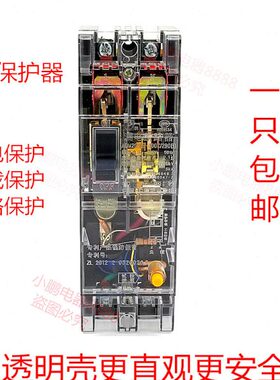 上德 漏电保护断路器DZ15LE-100/290(2901) 100A 透明漏保2P 63A