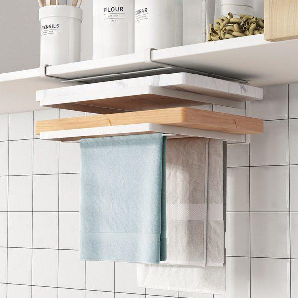 橱柜悬挂下菜板架家用免打孔挂放案板砧板吊柜厨房双层收纳置物架,厨房/烹饪用具,锅盖架/锅盖收纳垫,淘宝优惠券,粉丝福利购,淘宝优惠卷