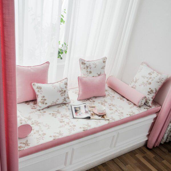 北欧飘窗垫窗台垫定做韩式窗户榻榻米海绵飘窗垫四季通用双面夏季