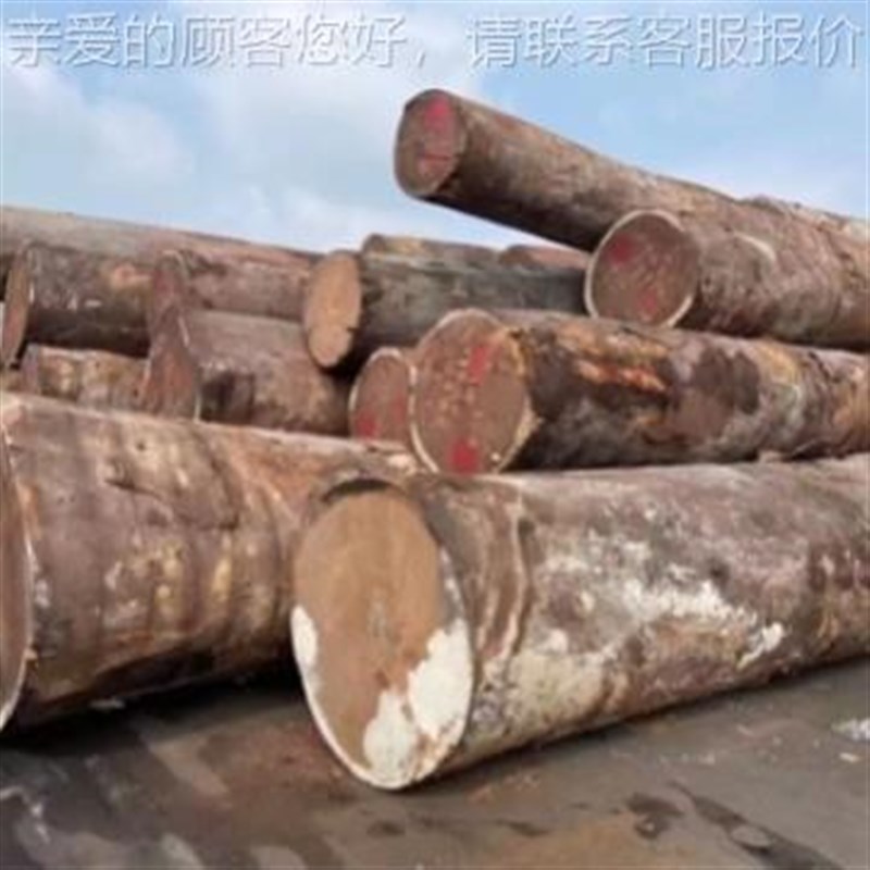 进材口原木比料利木材 家具板乌檀木菜板沙楼梯扶手1X1防腐木沙比