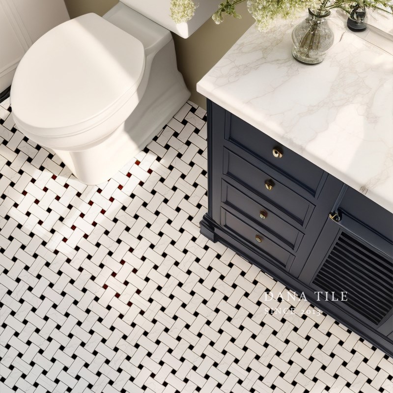 法式复古小花砖仿马o赛克瓷砖厨房卫生间阳台防滑地砖全瓷釉面砖