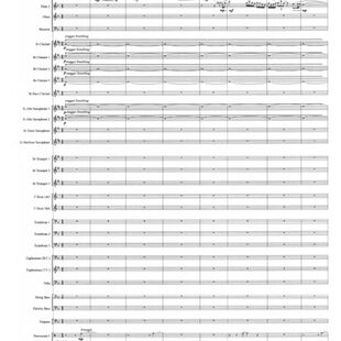 管乐总谱山丹丹开花红艳艳3.0级交响管乐团合奏总分谱+音频