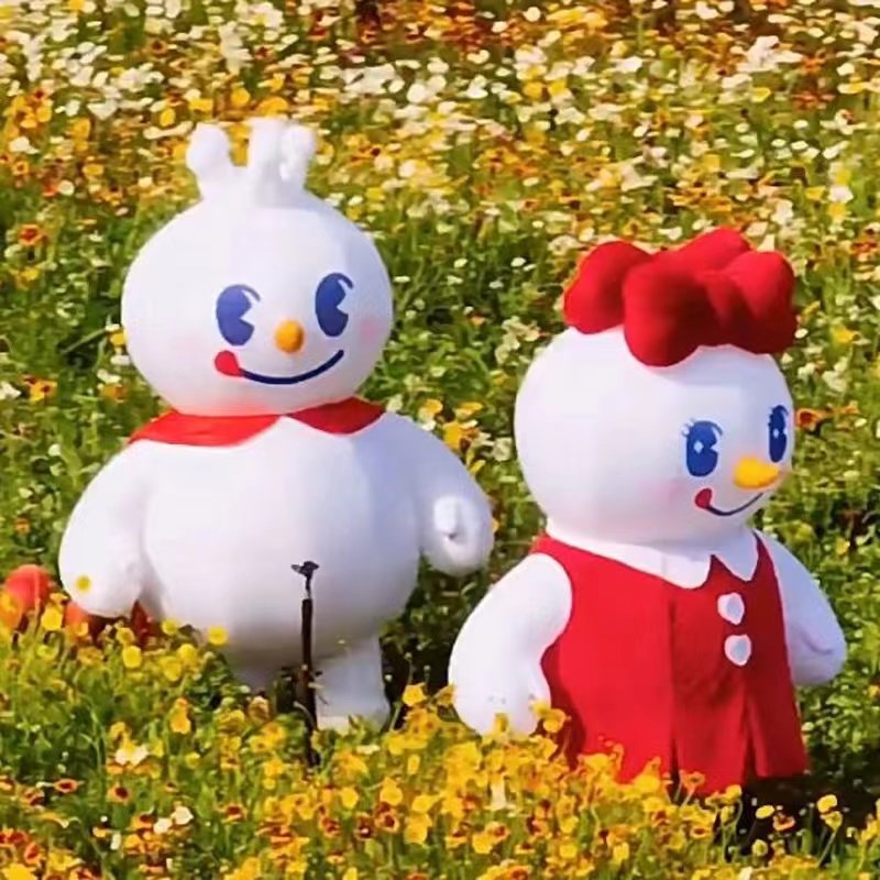 蜜雪冰城雪王气模行走人偶充气服定制卡通开业活动广告拱门