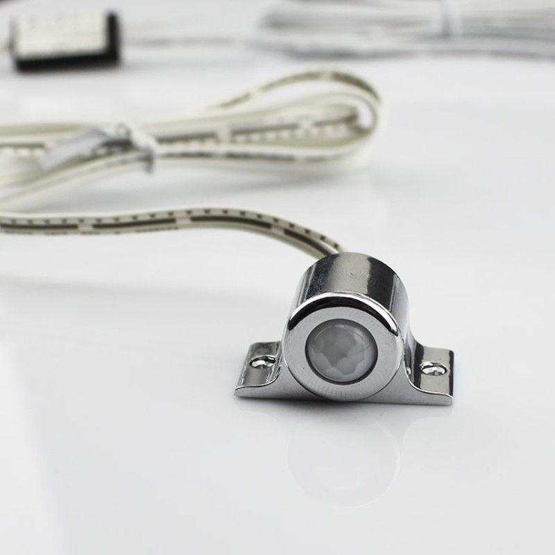 12v24v人体感应器红外开关明装嵌入式暗装60瓦5A小体积人来灯亮