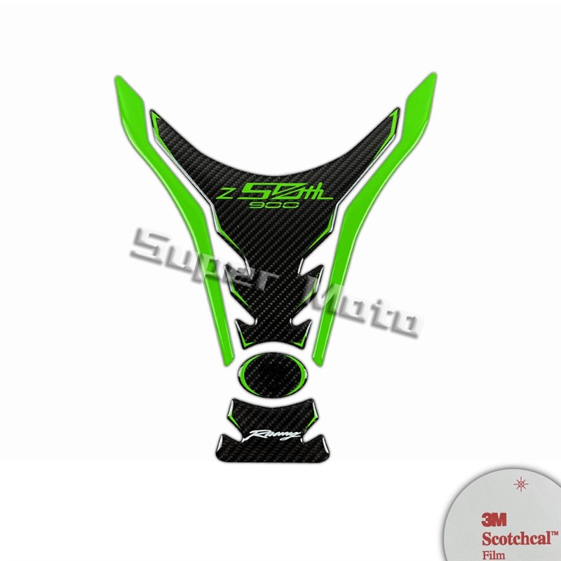 适用Z900摩托车改装油箱3D贴纸鱼骨贴车身侧边防滑耐磨贴花