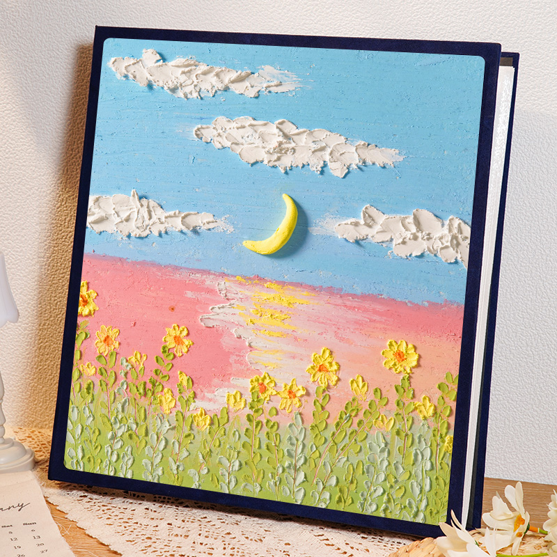 创意风景相册本大容量家庭混装插页式56寸7寸情侣照片影集收纳册