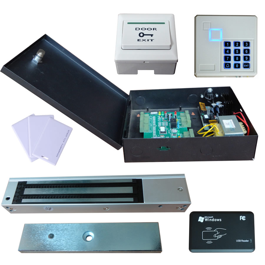 TCP/IP联网控制器套装 磁力锁单门套装 小区工厂工程专用单门套装