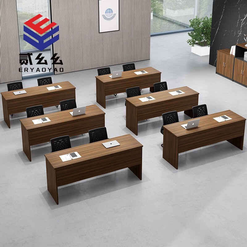 办公家具职员培训桌会议桌长桌校园学生课桌椅组合双人三人条形桌