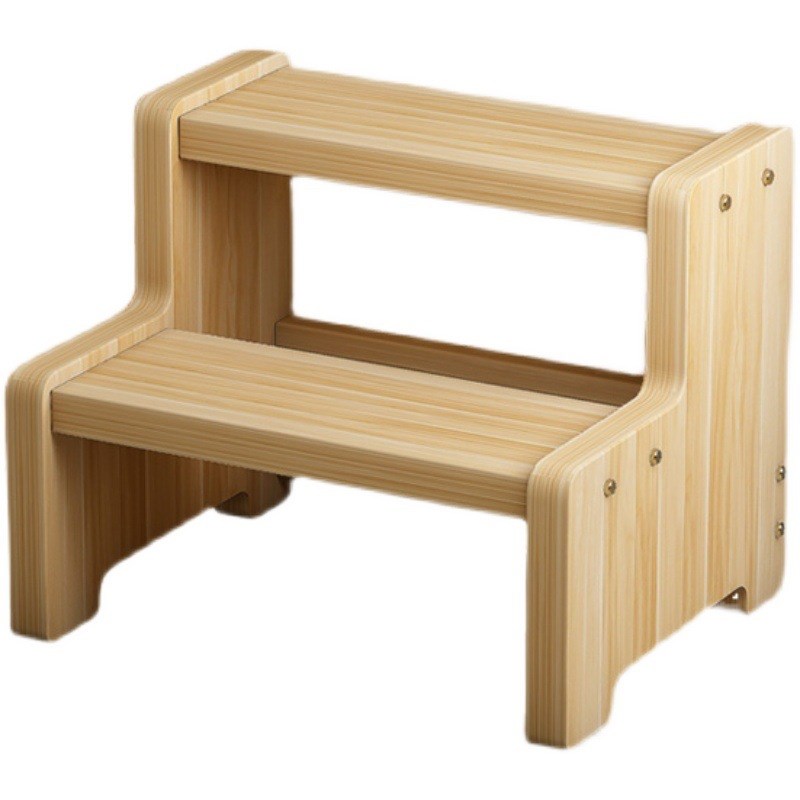 GZ6M实木台阶楼梯木梯子梯凳家用2步梯子爬梯登高梯3X小梯子活动