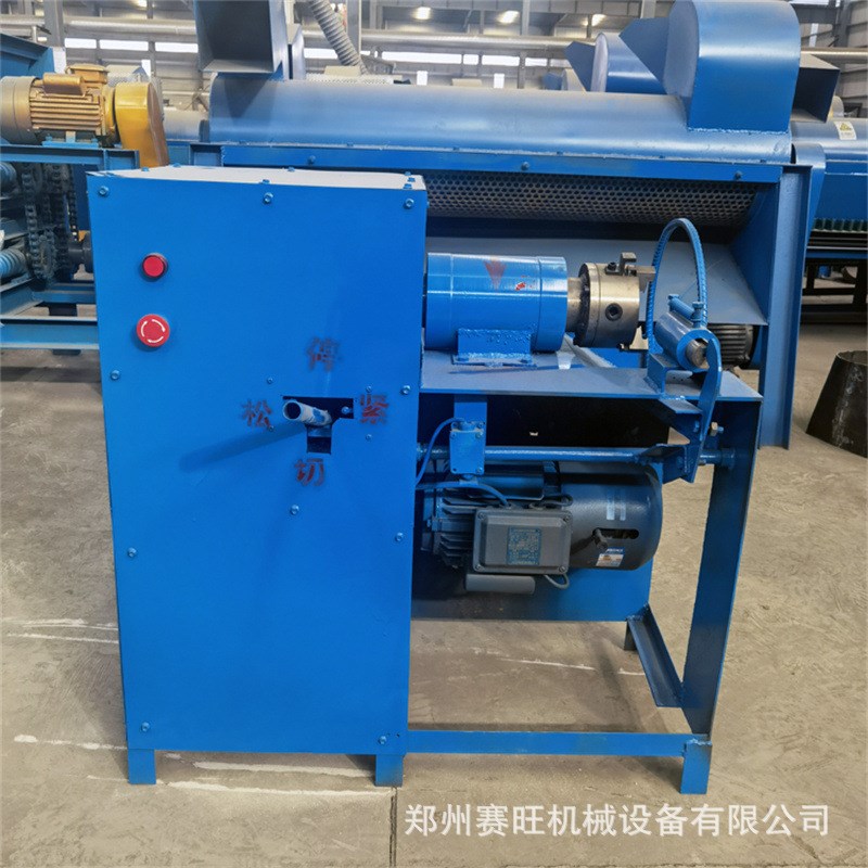 两项电机油滤芯拆解机 机滤脱纸压油机 全套设备滤芯拆解机