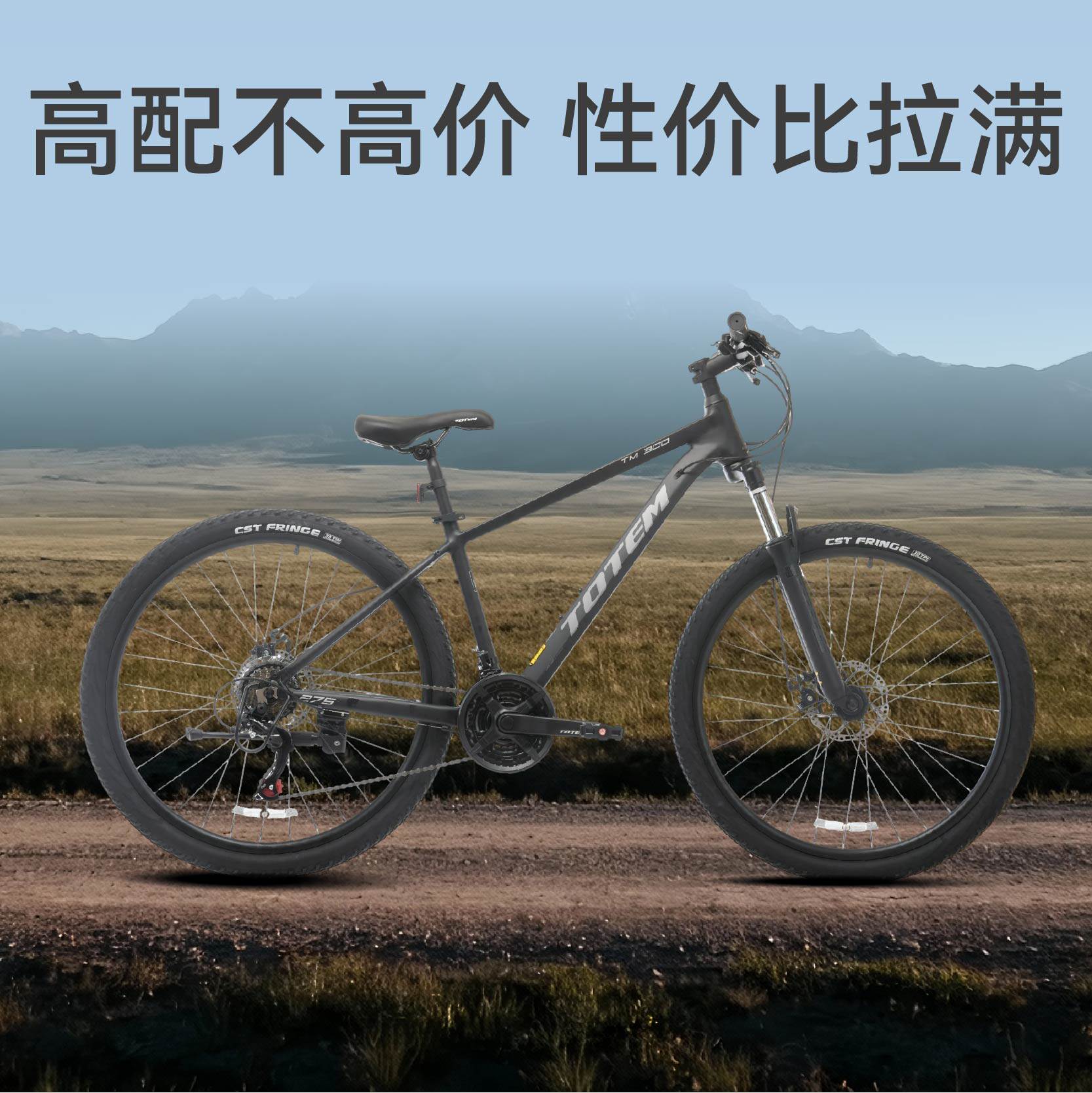 TOTEM图腾TM300第二版系列通用学生山地自行车