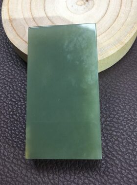 河磨玉无事牌河磨和田玉无事牌手把件原皮原色玉石无事牌茶宠摆件