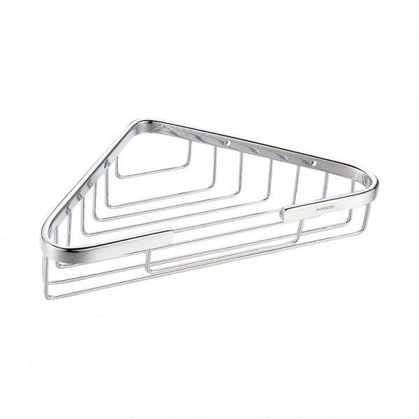 厂家直供埃美柯WP6全铜浴室三角置物架卫生间皂网双层三角篮,家装主材,浴室角架,淘宝优惠券,粉丝福利购,淘宝优惠卷