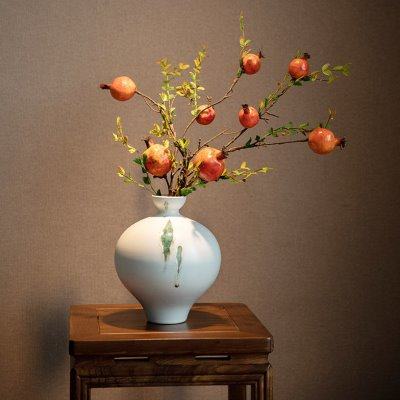 入户玄关花瓶摆件客厅插花窄口大肚子白色高级感餐桌用新中式禅意,家居饰品,花瓶,淘宝优惠券,粉丝福利购,淘宝优惠卷