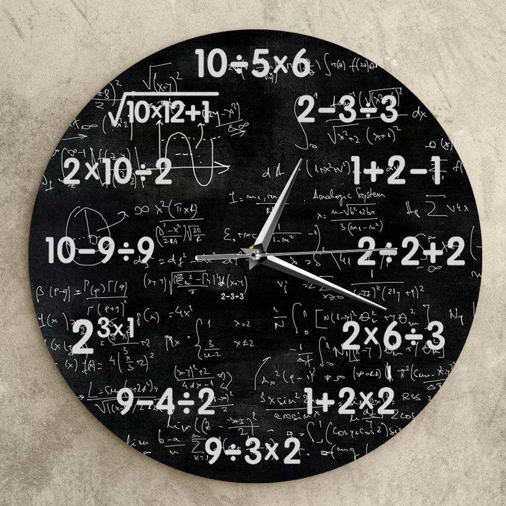 娶萌数学乘除解题数字挂钟 亚克力趣味数学图案个性装饰时钟壁钟,玩具/童车/益智/积木/模型,毛绒/玩偶/公仔/布艺类玩具,淘宝优惠券,粉丝福利购,淘宝优惠卷