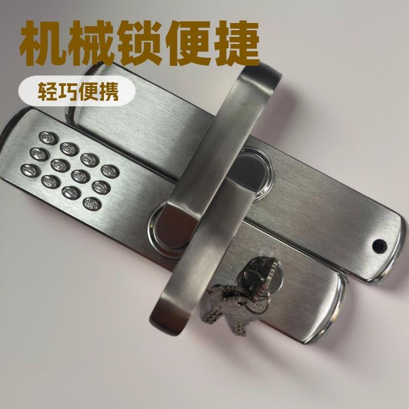 不锈钢机械密码门锁防盗防窥视防水防火c级锁芯环保节能