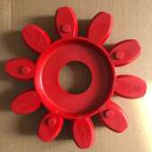 ROTEX GS75外径160减震缓冲垫子十角弹性体10瓣梅花圈内径80胶块