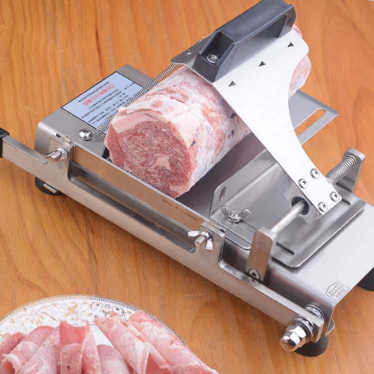 家用切片机 自动送肉装置手动切冻肉羊肉卷肥牛刨肉机蔬果片 新鲜